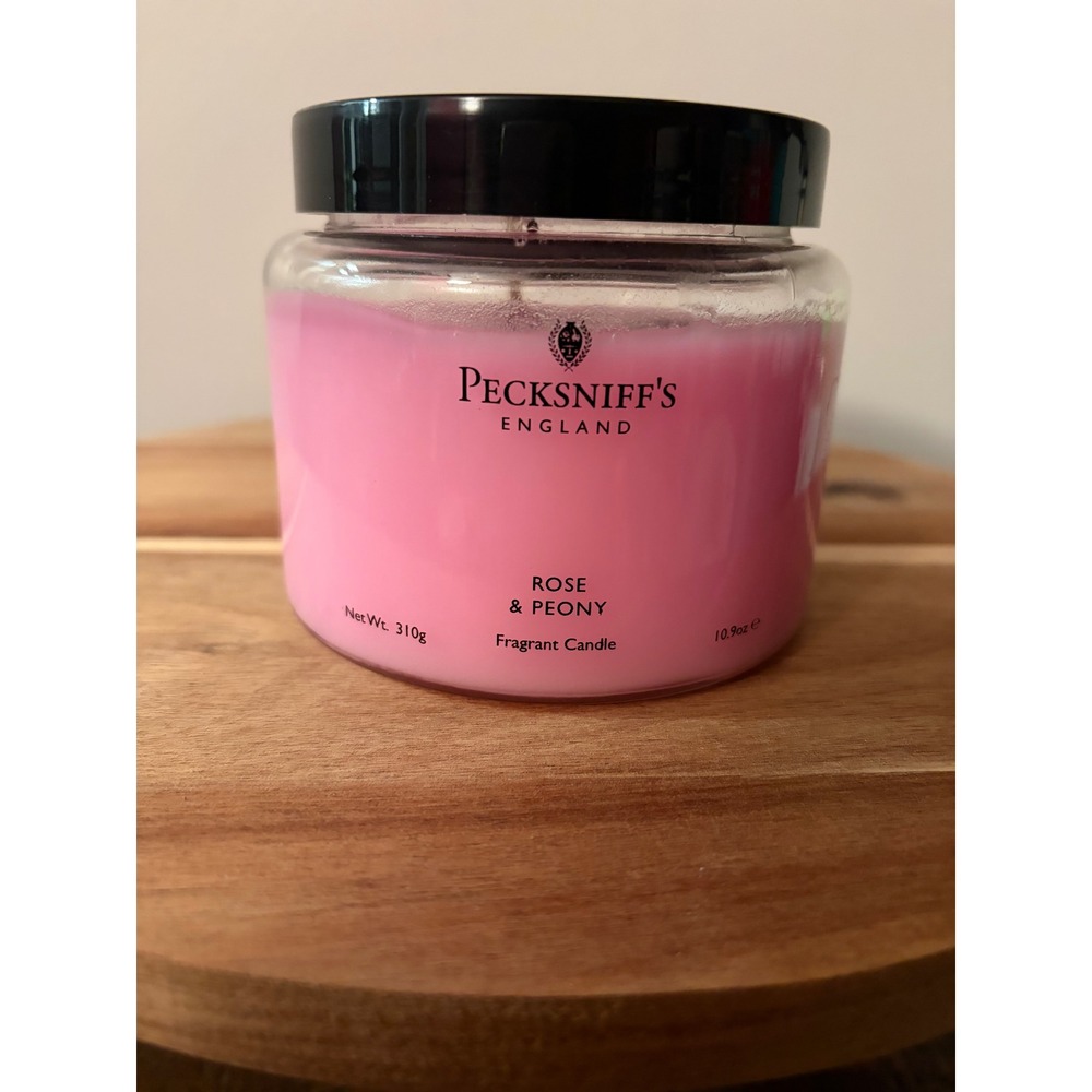 Pecksniff's England Rose & Peony 10.9 oz Jar Candle NEW